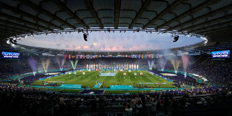 Một trận đấu trong khuôn khổ Euro 2020 tại Stadio Olimpico